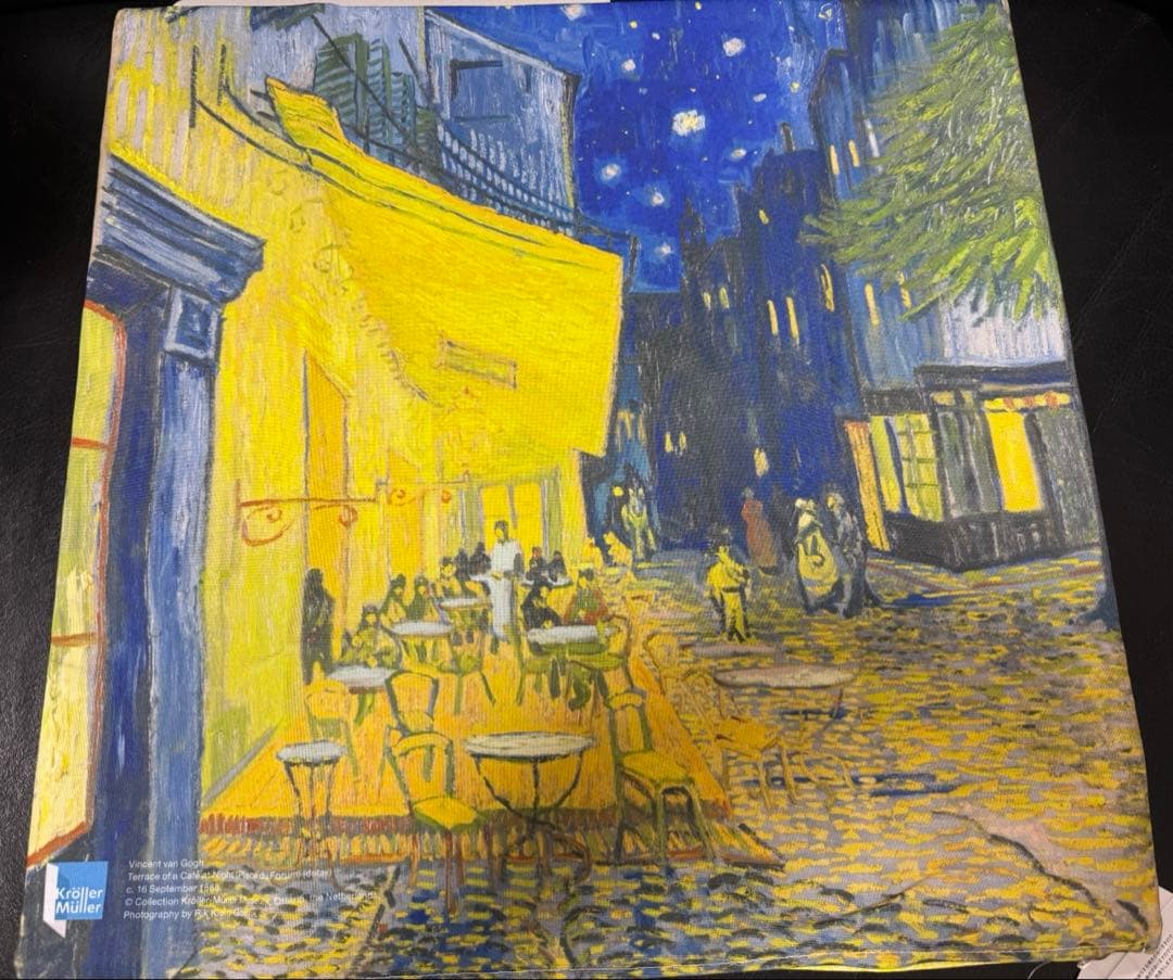 夜のカフェテラス　クッションカバー　Vincent van Gogh