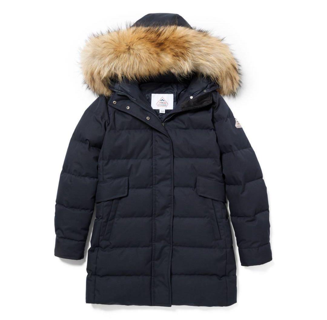 美品 PYRENEX ダウンGRENOBLE ラクーン 36 ピレネックス