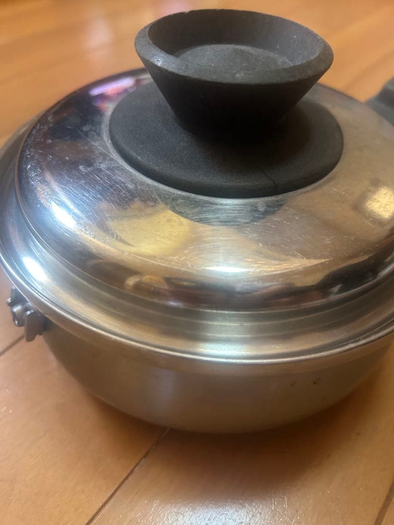 ロイヤルクイーン ステンレス製片手鍋 蓋付き