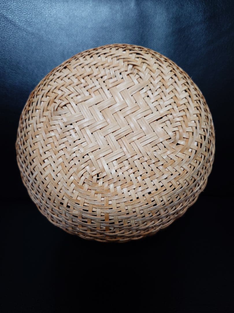 福島県奥会津編み組細工　マタタビ　米研ぎざる　3号