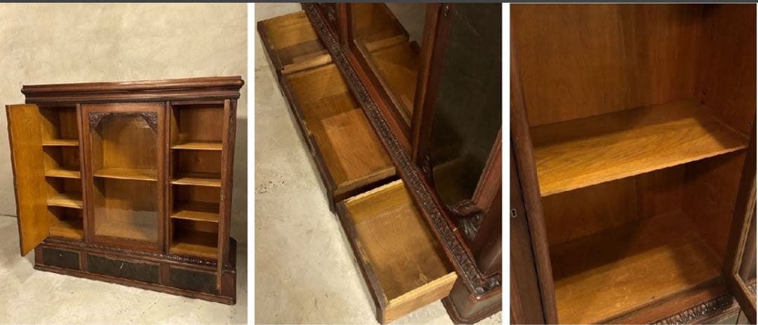 【東京都23区内は送料無料】　サイドボードスペース　ショーケース　チェスト　箪笥