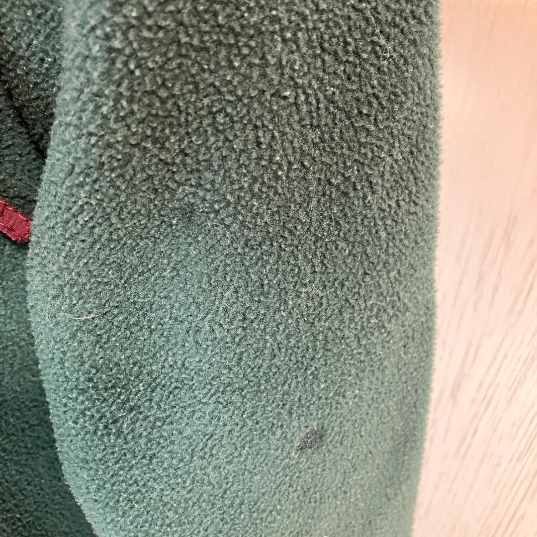 90s USA製 Columbiaコロンビア スナップT グリーンフリース L