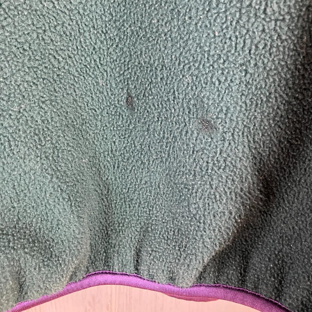 90s USA製 Columbiaコロンビア スナップT グリーンフリース L