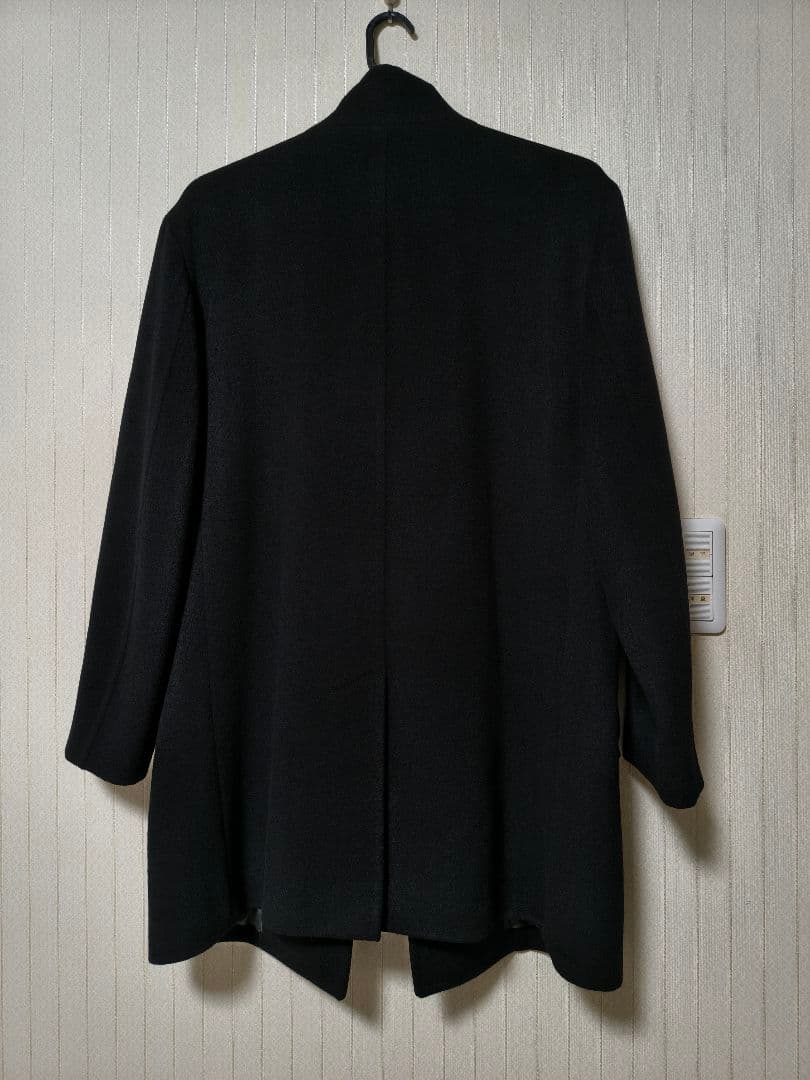 極美品！LANVIN COLLECTION スタンドカラーコート 黒 48