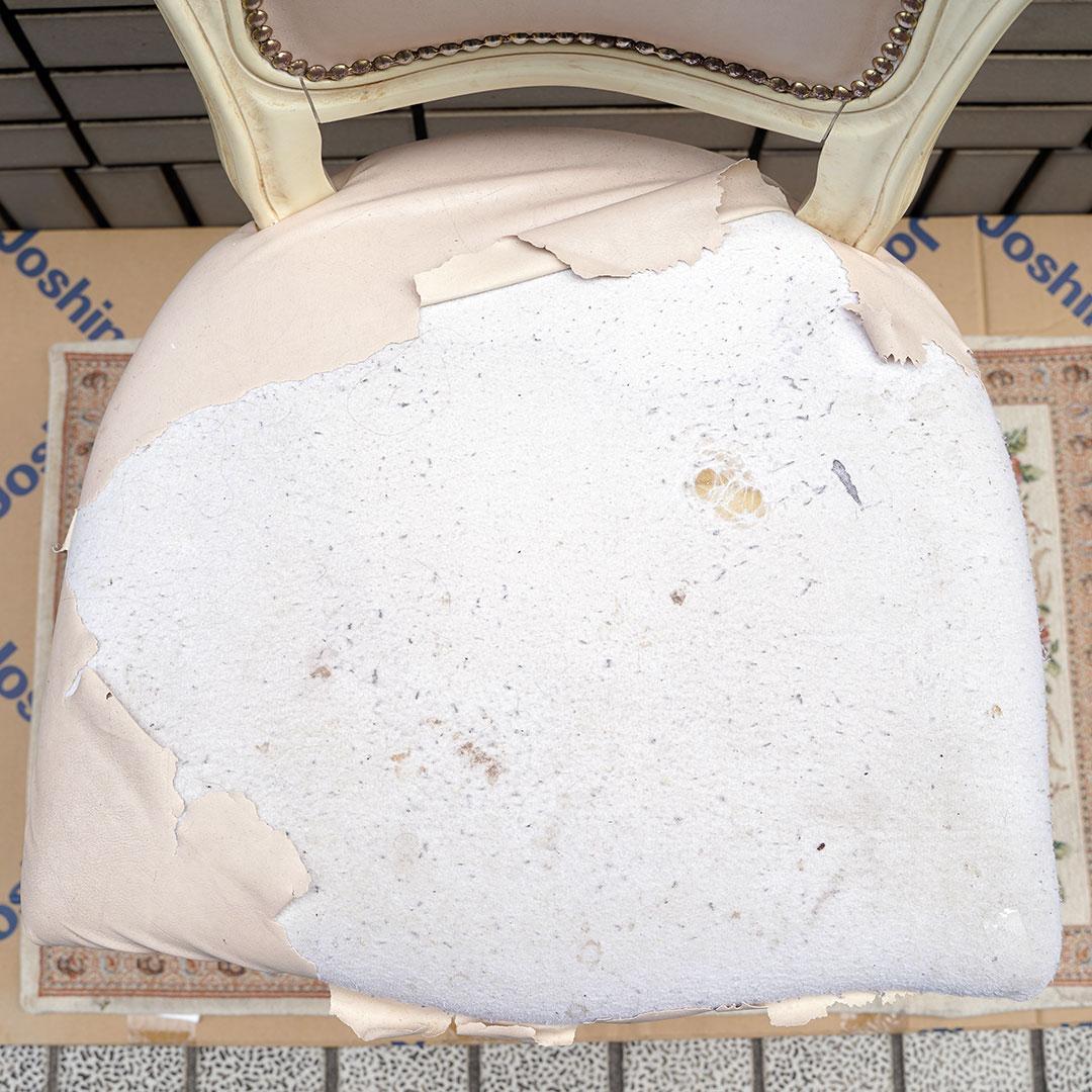 引き取り限定☆サルタレッリヴェルサイユ　ダイニングチェア　合皮レザー　イタリア2