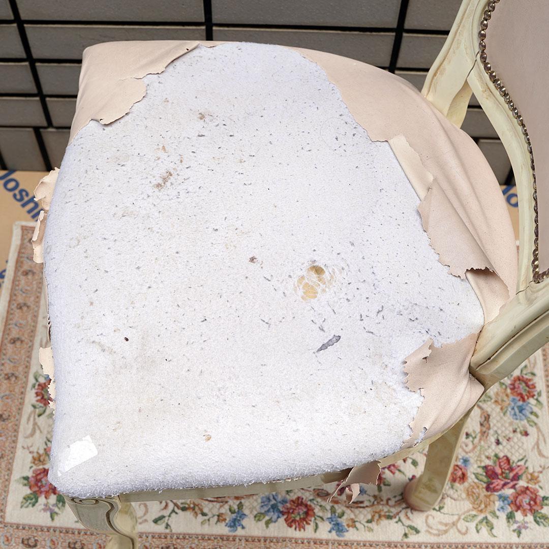 引き取り限定☆サルタレッリヴェルサイユ　ダイニングチェア　合皮レザー　イタリア2