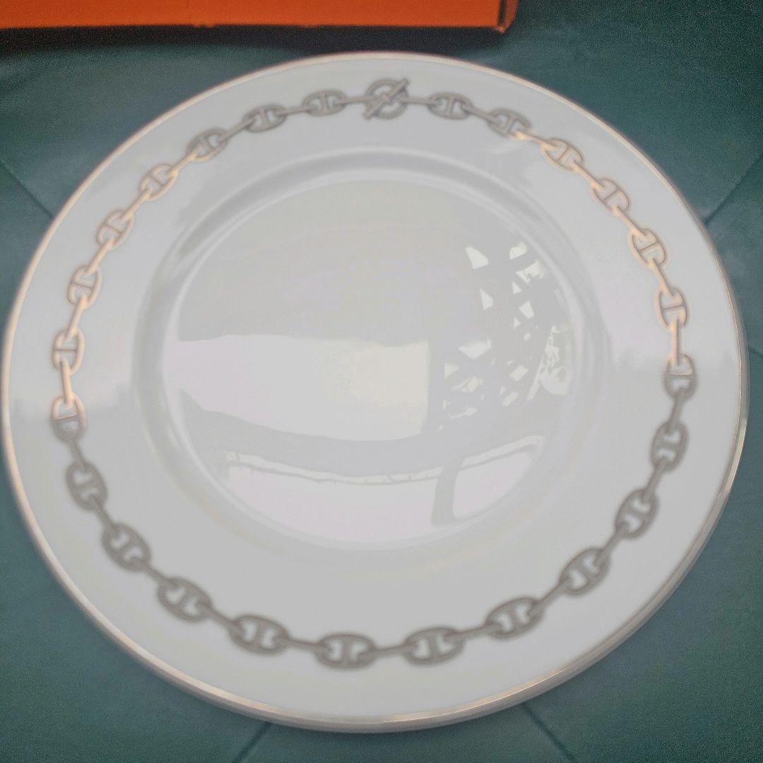 美品✨箱付き✨HERMES　シェーヌダンクル　チェーン柄　27cm　大皿