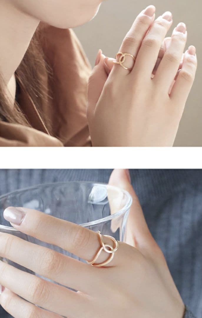 ♥期間限定値下げ♥K10YG　 ツイストデザイン リング