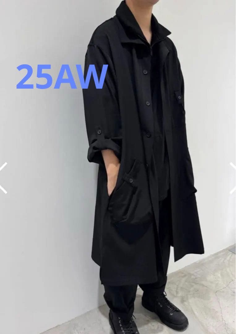 25AW Yohji Yamamoto POUR HOMME ロングシャツコート