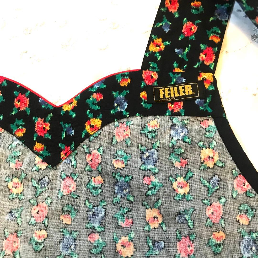 【新品未使用品】★Feiler フェイラー　レア物　★総花柄　黒
