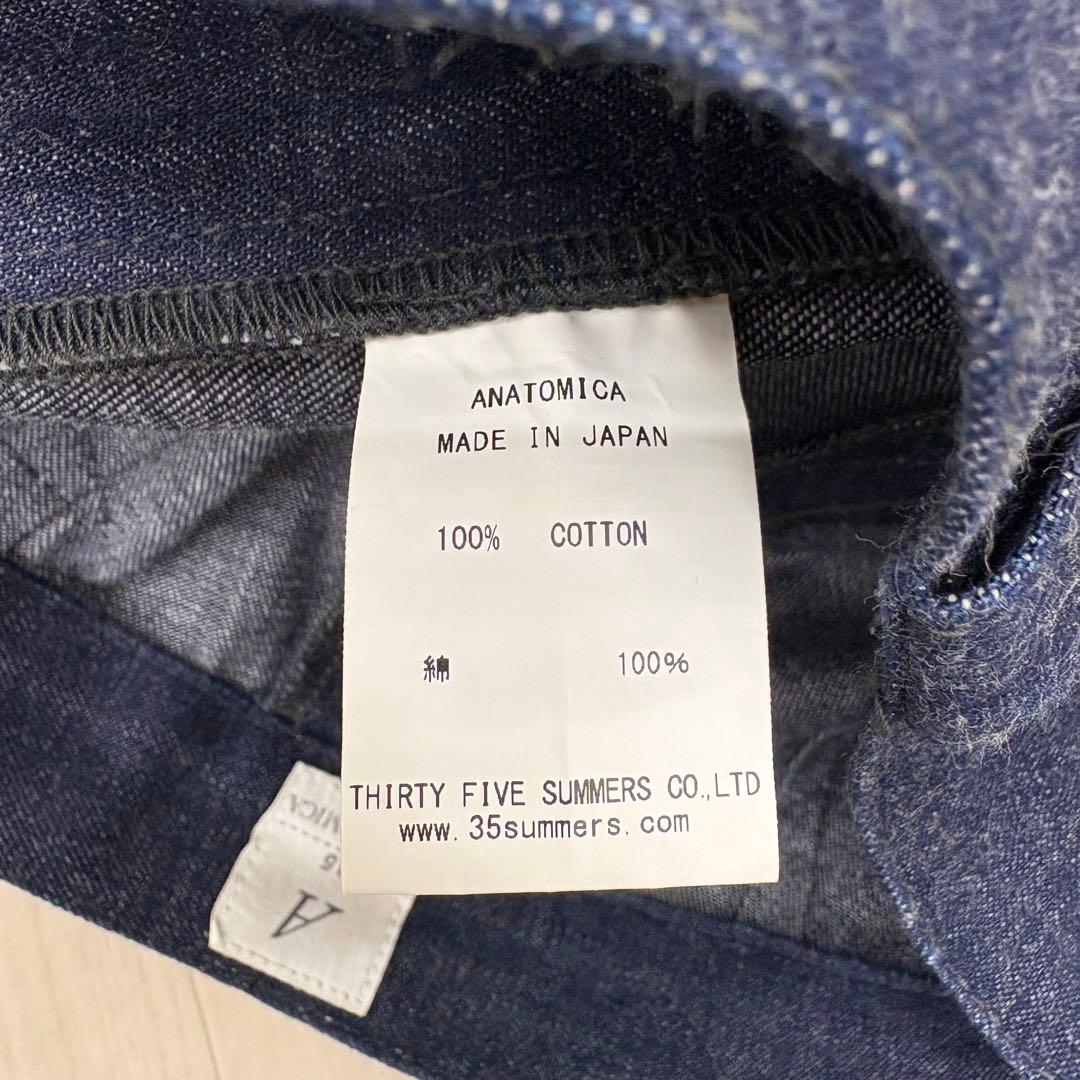 ☆ ANATOMICA アナトミカ コットン センタープレス デニムパンツ 25