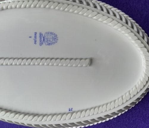★　ヘレンド　ビンテージ　ロスチャイルドバード　バスケット　オーバル型