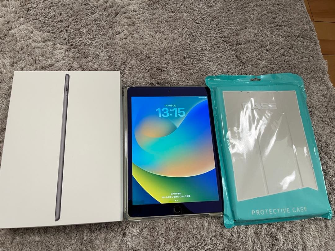 Apple iPad 第9世代 スペースグレー 本体 ケース付き