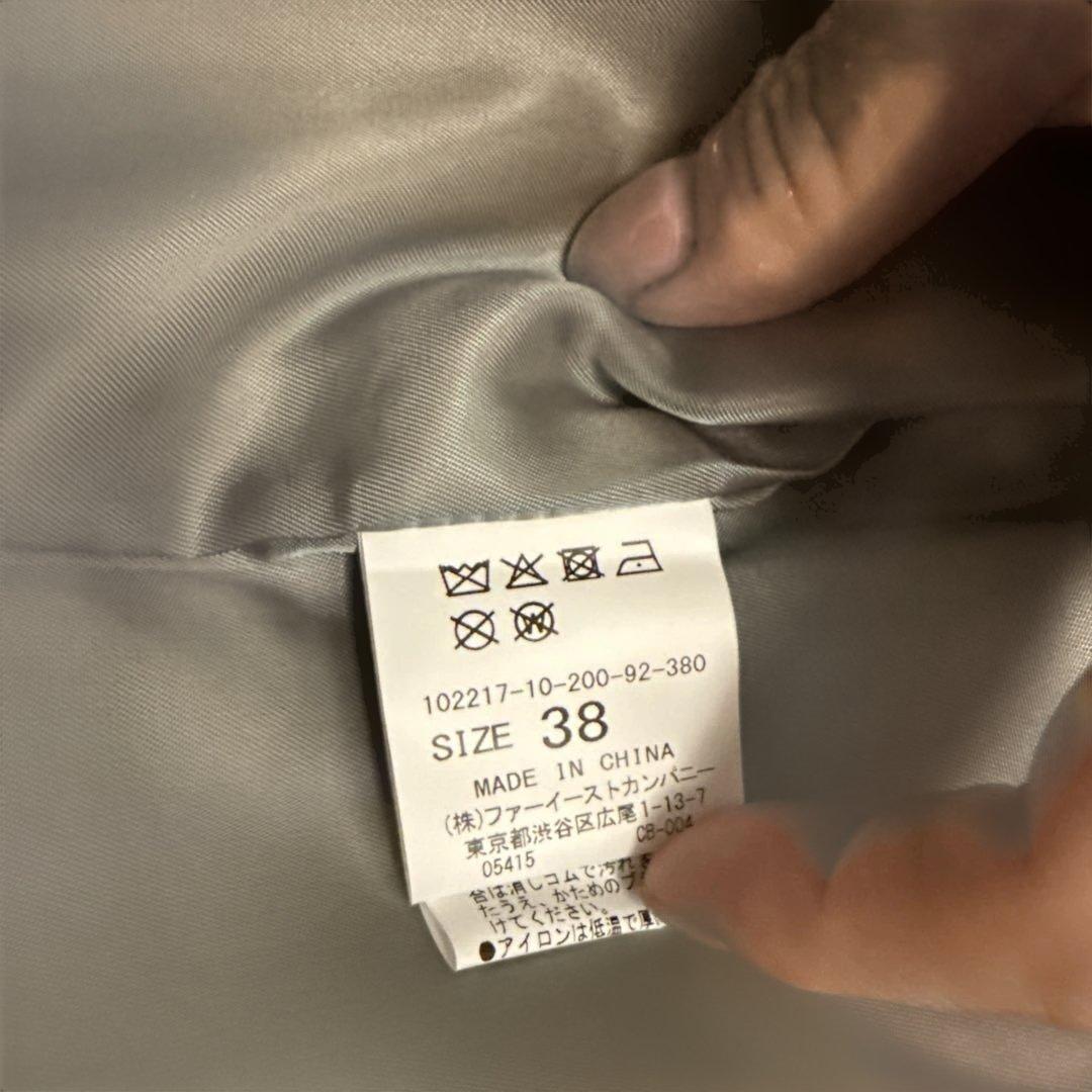 ANAYI グレー レザーアウター サイズ38