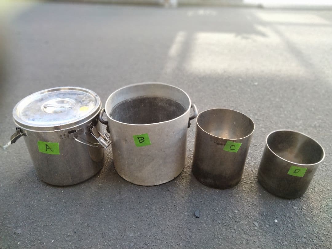 ステンレススチール鍋セット 4点　寸胴　ラーメン　バラ売り不可