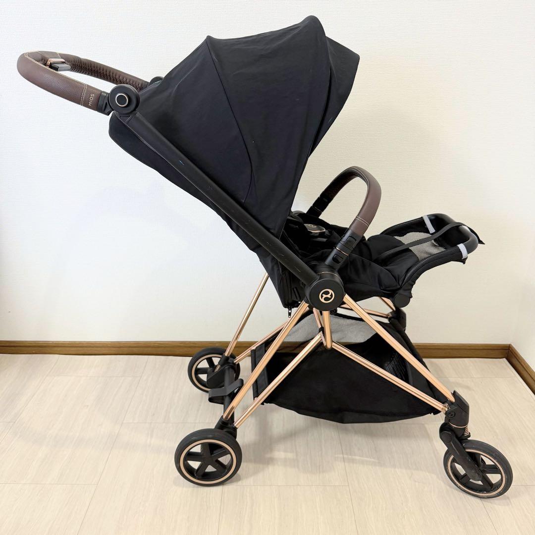 【美品】Cybex ミオスJP3 ローズゴールド ワンプルハーネス ベビーカー
