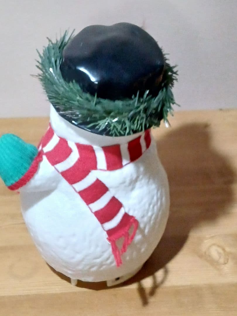 【レトロ】クリスマス　スノーマン　イルミネーションライト 2点セット