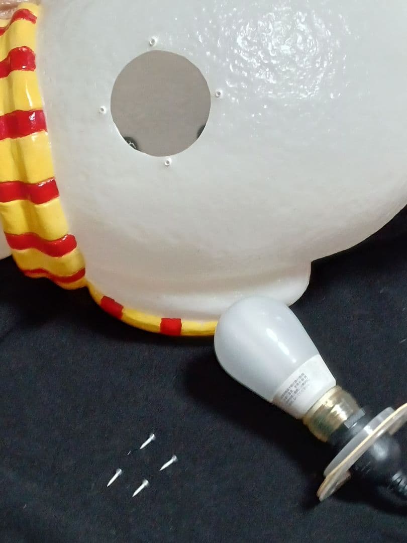 【レトロ】クリスマス　スノーマン　イルミネーションライト 2点セット