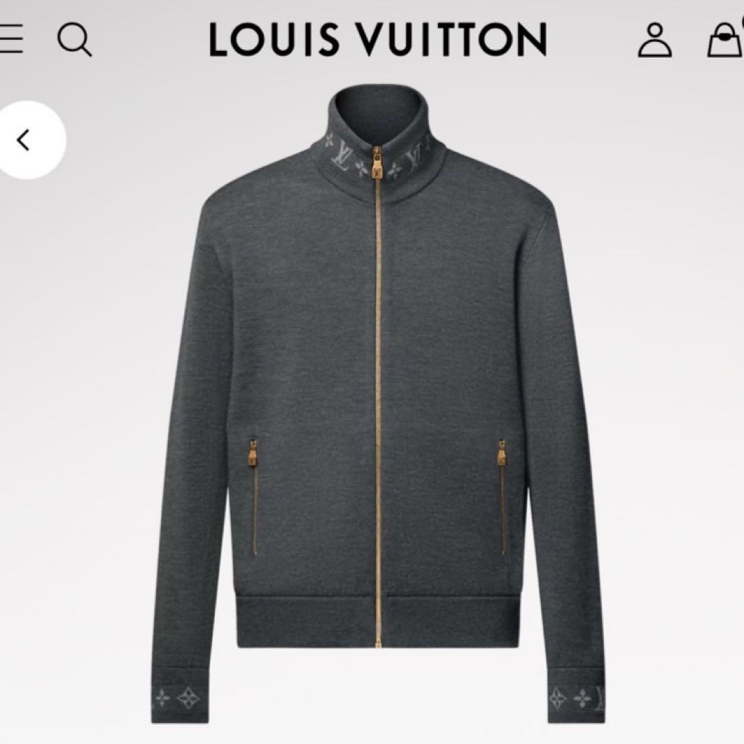 ルイヴィトン VUITTON コットン ダブルフェイスニットウール ブルゾン S