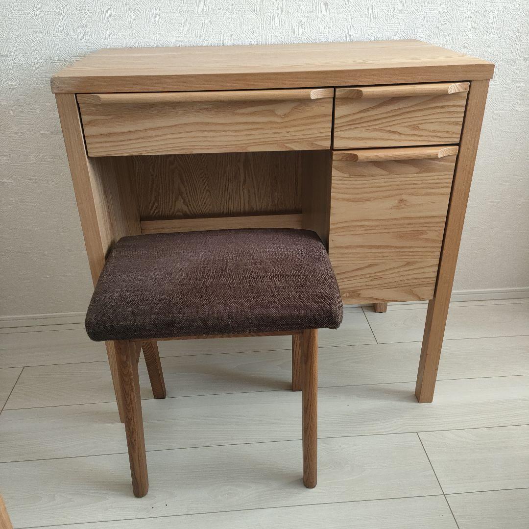 【超美品】unico★CLARUS-mini木製ドレッサー