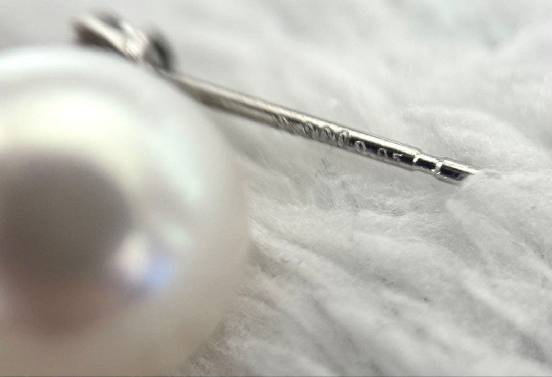 ク*ラ様 美品花珠級強テリアコヤ真珠ダイヤモンドピアスpt900プラチナ2WAY