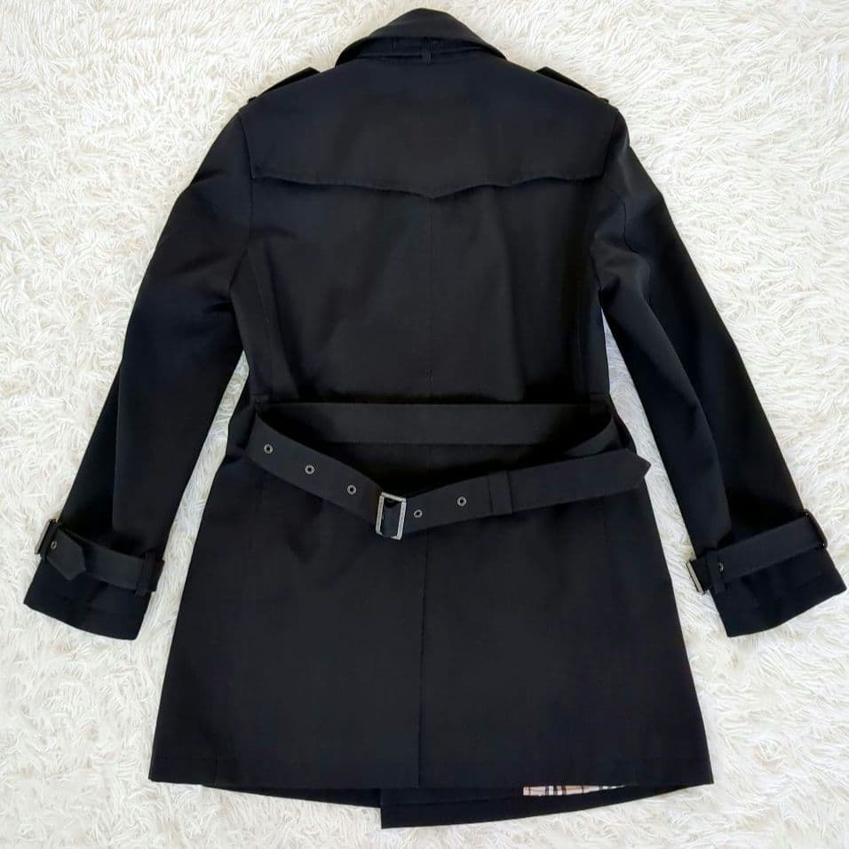 美品✨️バーバリーブラックレーベル トレンチコート ノバチェック ベルト付 M