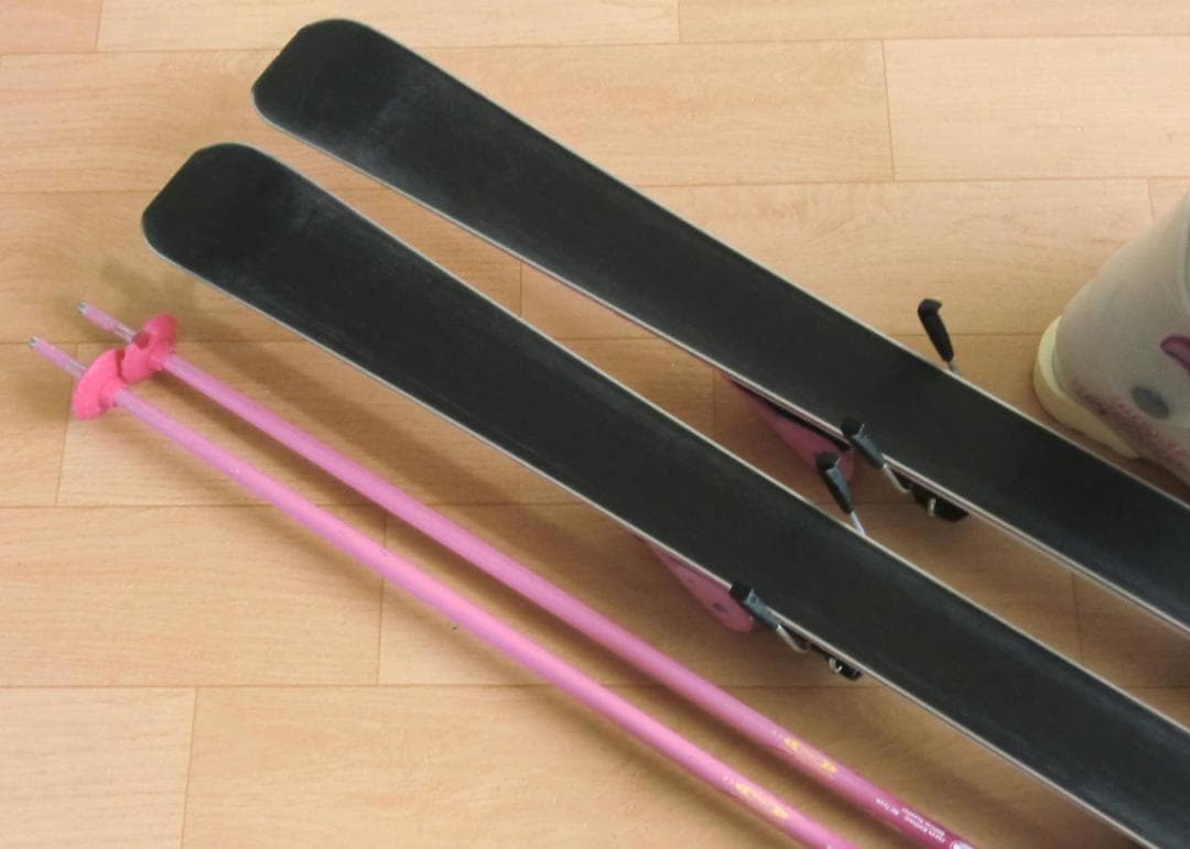 ■1月限定■送料無料■KAZAMA■子供用スキーセット■127/23■WAX済■