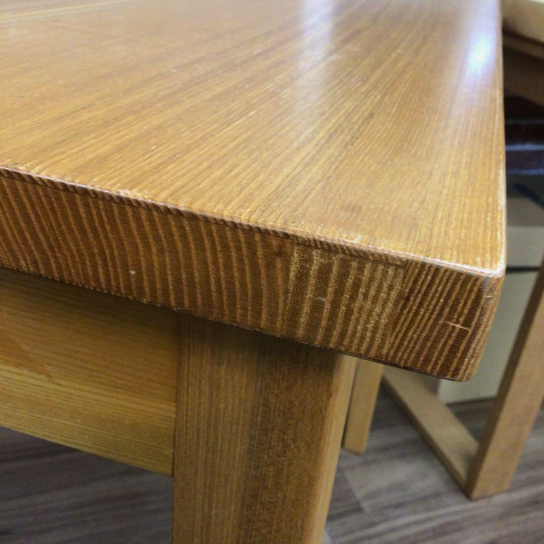 MUJI 無印良品 デスク タモ材 幅80 ナチュラル USED 展示品 引取可