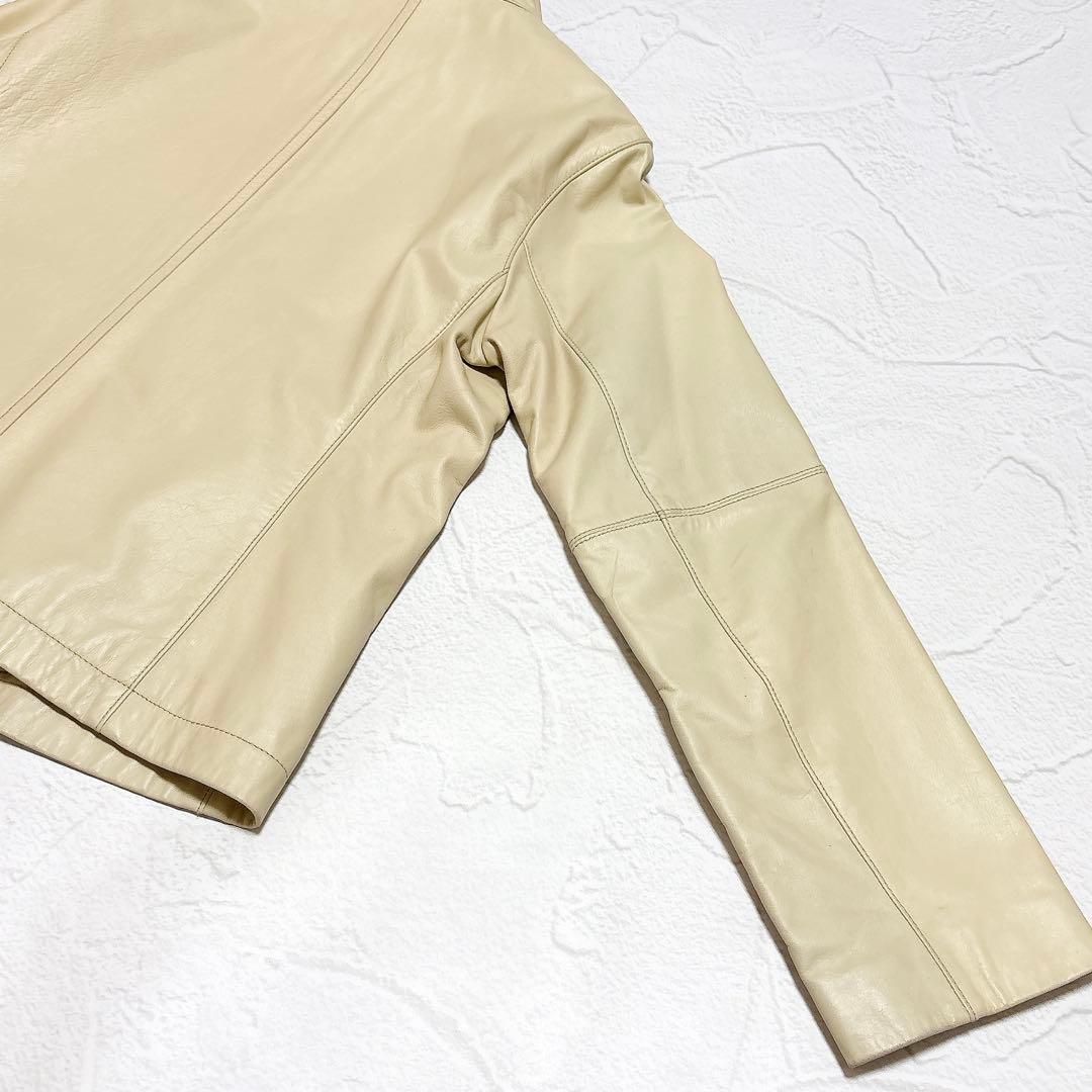 ハイスポーティングギア　レザージャケット　ライダース　シングル　イッセイミヤケ