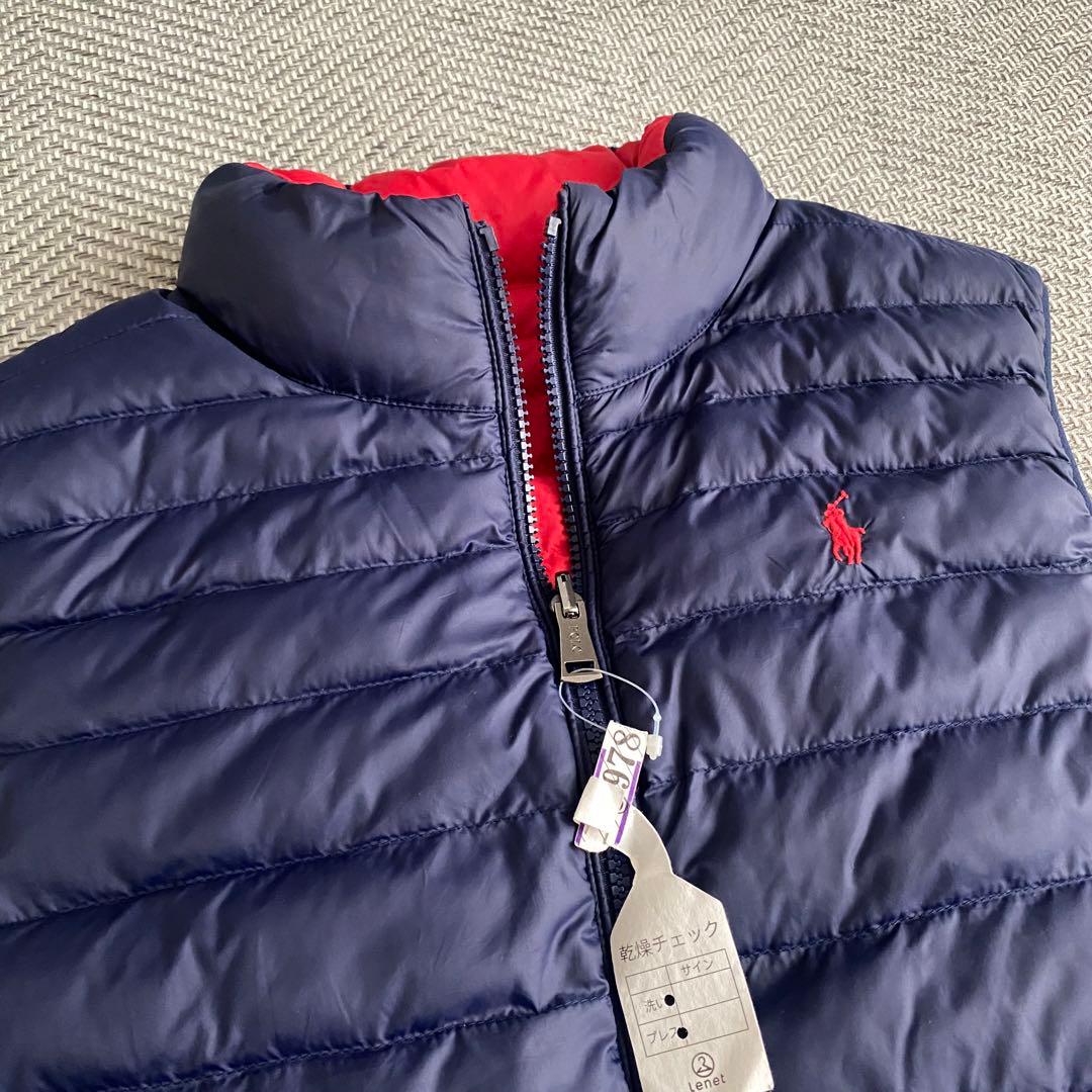 極美品✨リバーシブル✨ポロラルフローレン ベスト ポニー刺繍 紺　赤