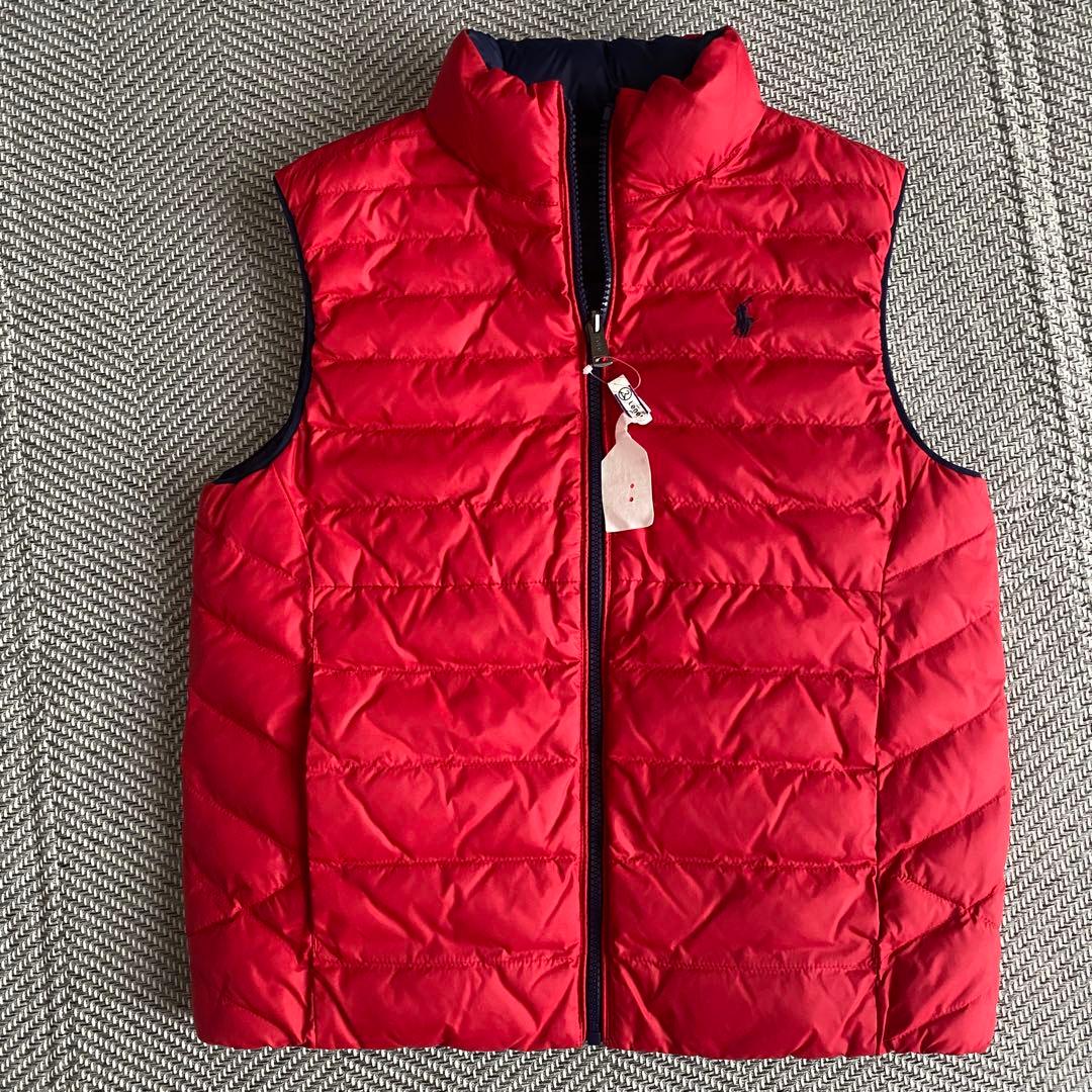極美品✨リバーシブル✨ポロラルフローレン ベスト ポニー刺繍 紺　赤