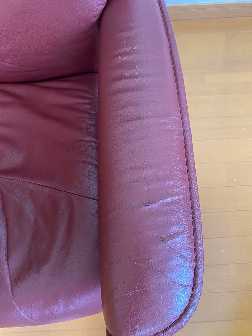 値下げ！世界で一番有名なエコーネスのリクライニングチェア！革張、ヘッドレスト昇降