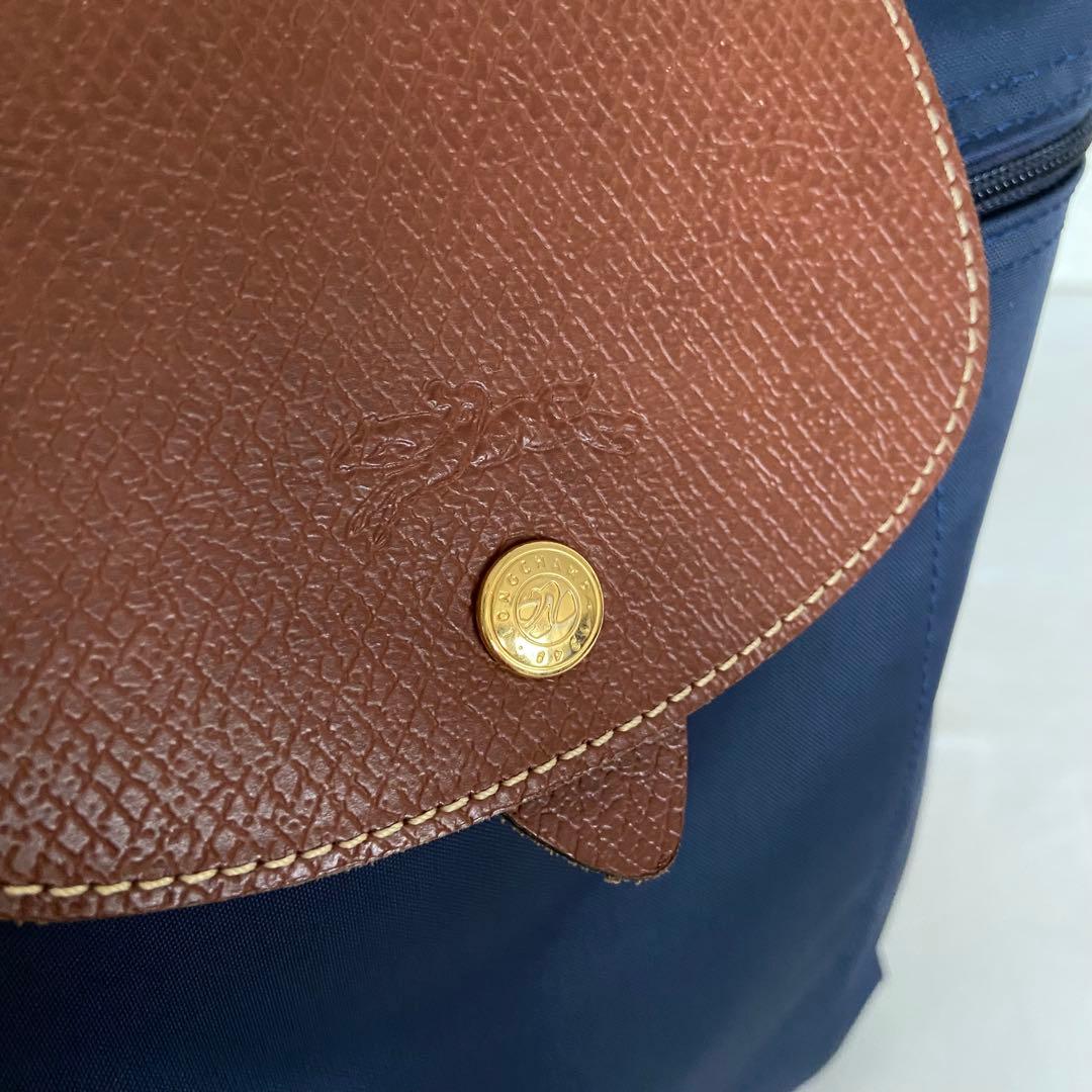 極美品✨Longchamp ロンシャン プリアージュ リュック ネイビー