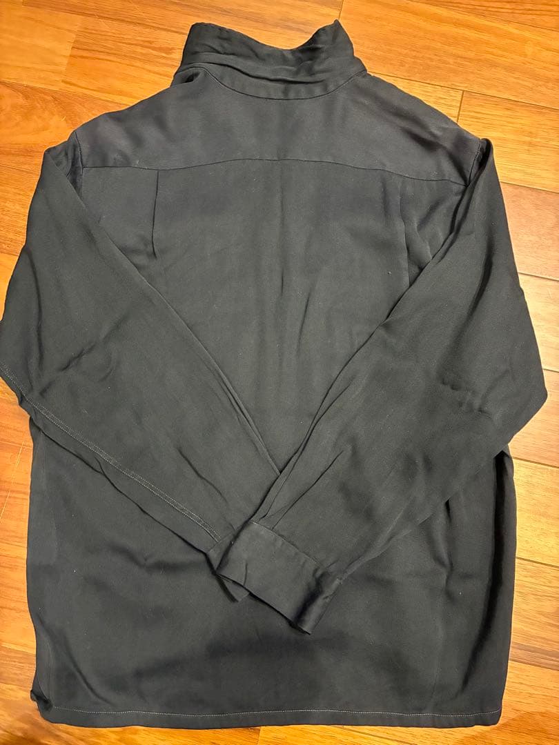 1950s towncraft タウンクラフト ブラック レーヨンギャバシャツ