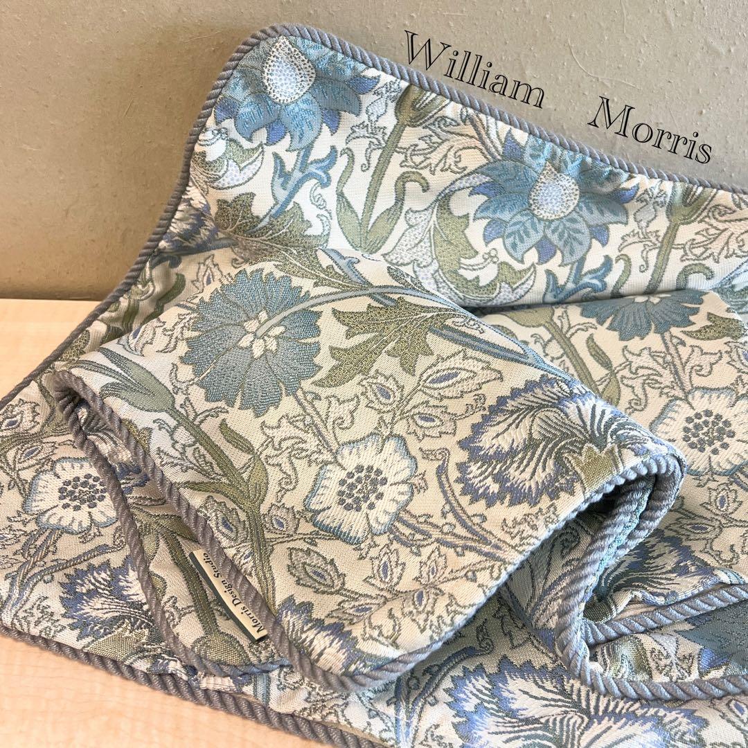 新品　モリスデザインスタジオ ジャカード織　クッションカバー　2点