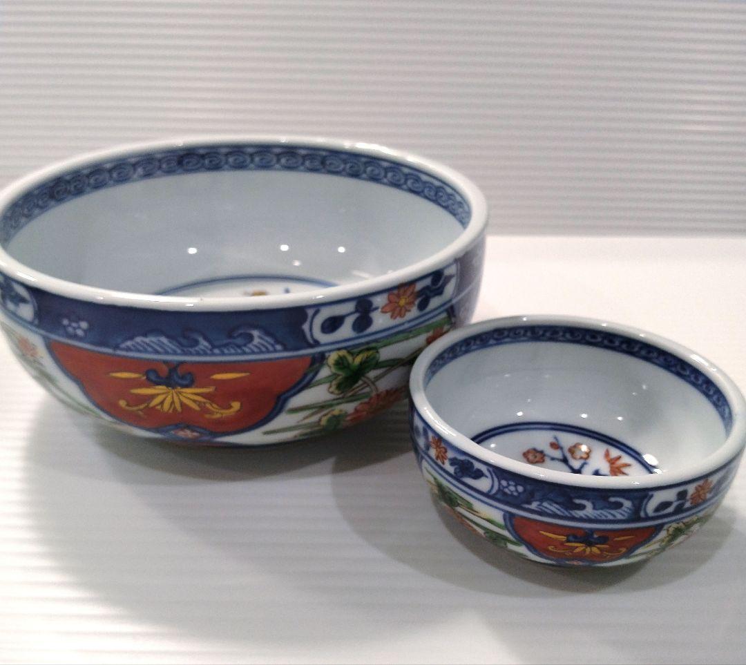 有田焼 古伊万里 金彩 色絵 色錦 染錦 中鉢 小鉢 盛鉢 多用鉢 和食器