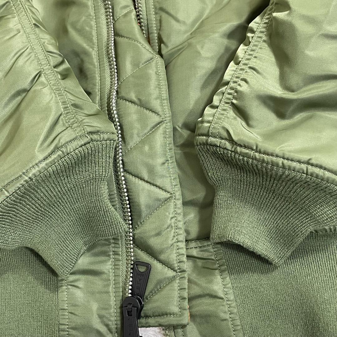 アルファインダストリーズ MA-1 フライトジャケット オリーブグリーン M