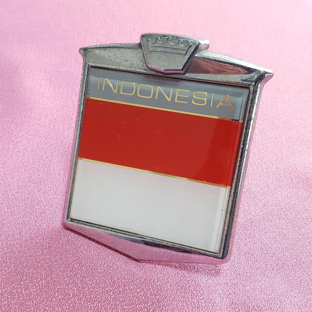 インドネシア　国旗　ヴィンテージ エンブレム