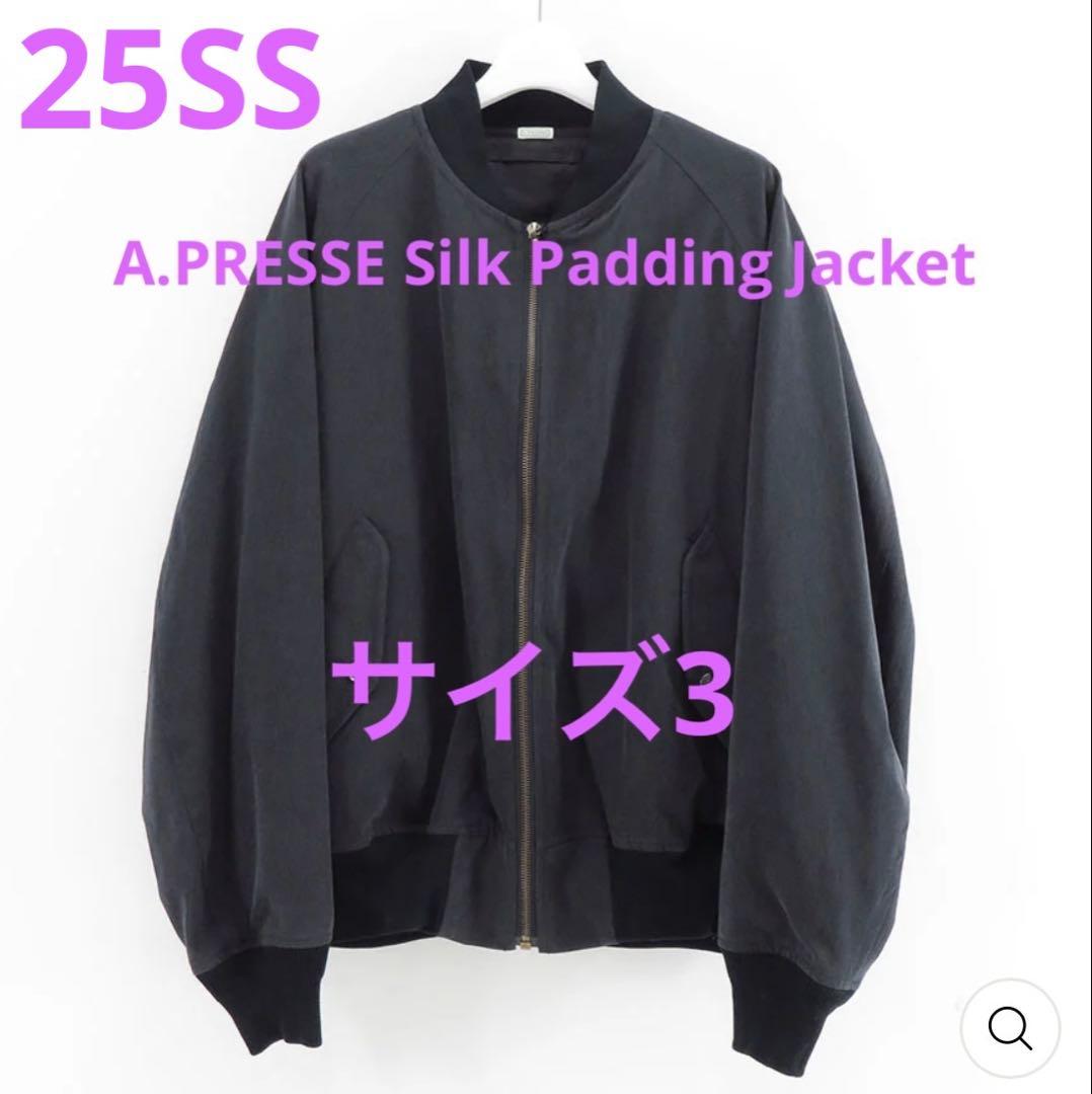 【A.PRESSE/アプレッセ】25SS Silk Padding Jacket
