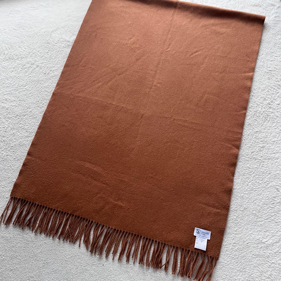 Johnstons ジョンストンズ カシミア100 ストール 大判 キャメル