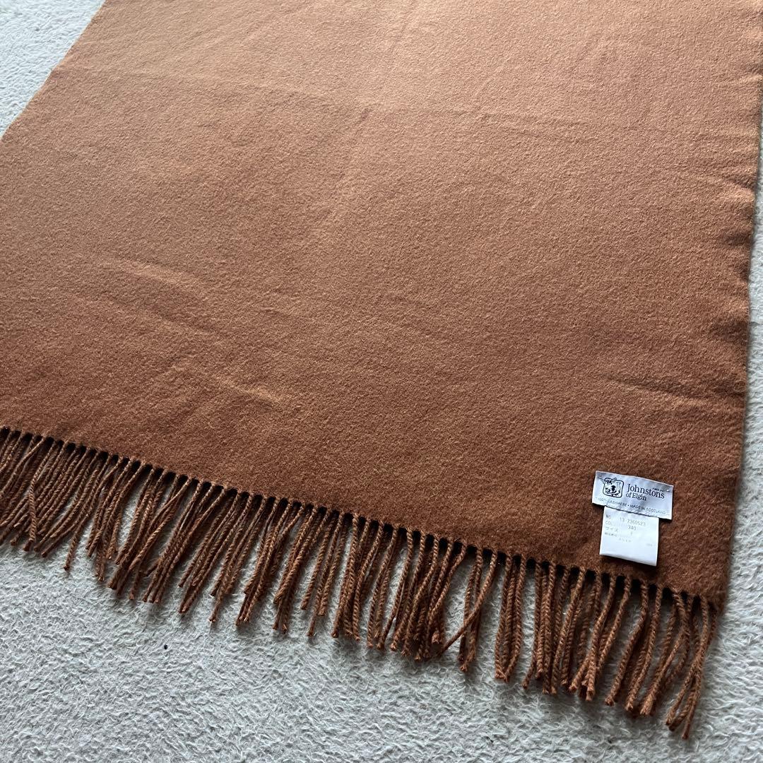 Johnstons ジョンストンズ カシミア100 ストール 大判 キャメル