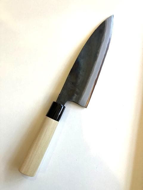 出刃包丁　安来正鋼　賜最優秀賞　調理庖丁 両刃　青一　約210㎜（刃の部分）