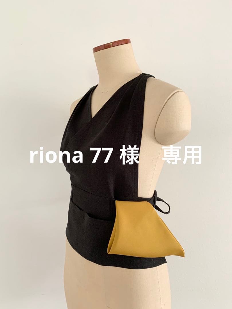 【専用】稽古着エプロン　フレンチリネン　11-15号