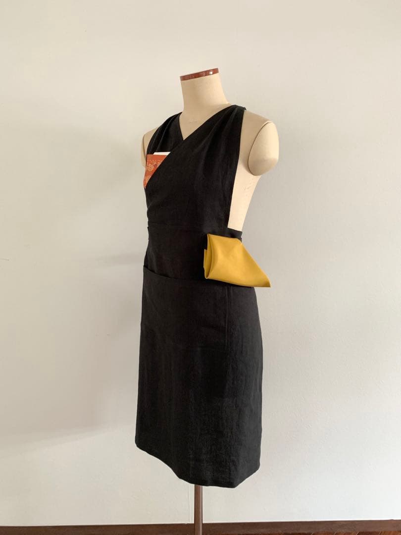 【専用】稽古着エプロン　フレンチリネン　11-15号