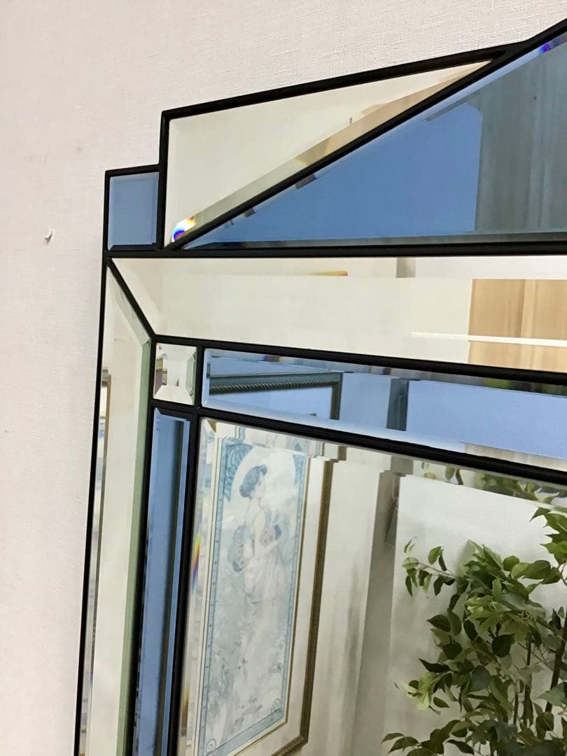 管987☆ベルギー製☆DEKNUDT☆デクヌートミラー☆ガラスコンソールテーブル