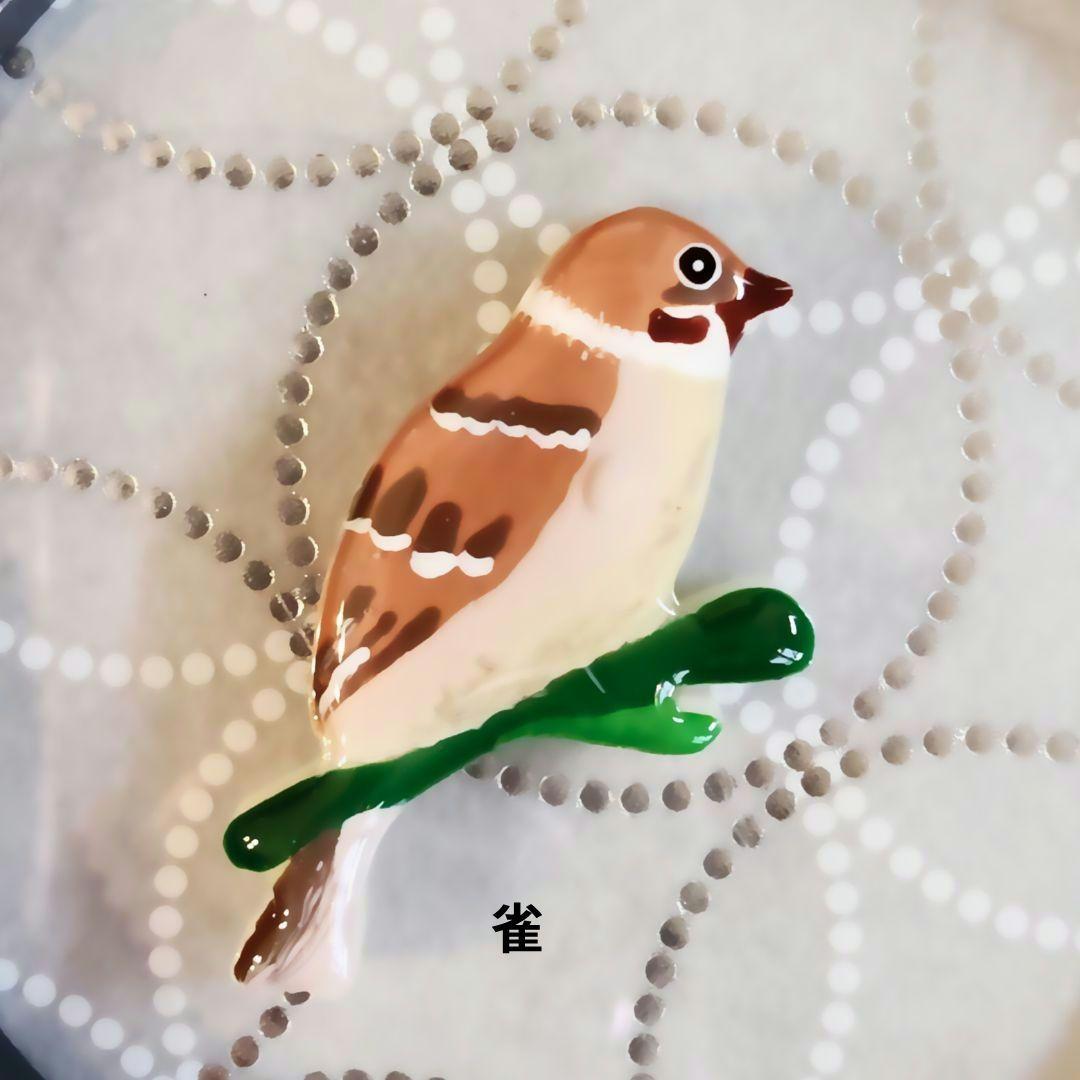 レジンヘアゴム.ブローチ☘ハンドメイド☘手描きNo.250