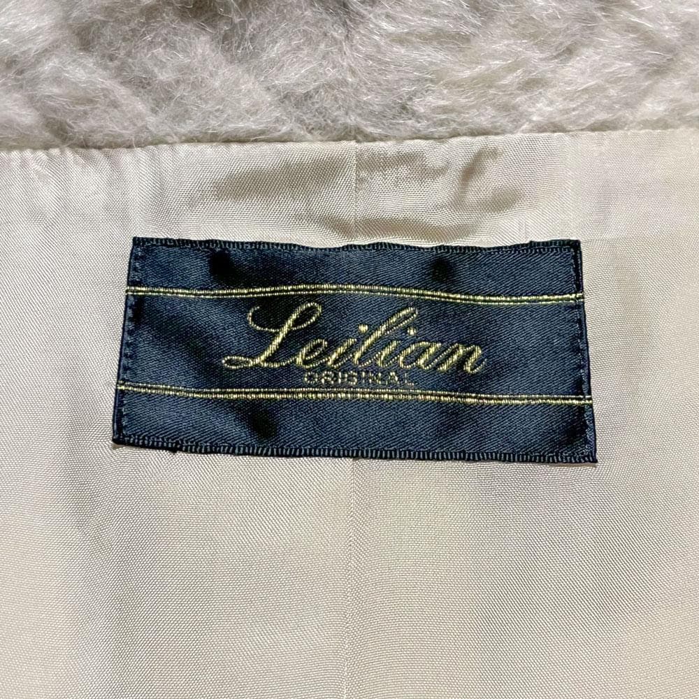 美品 レリアン AGNONA 高級生地 シャギーコート アルパカ ウール 日本製