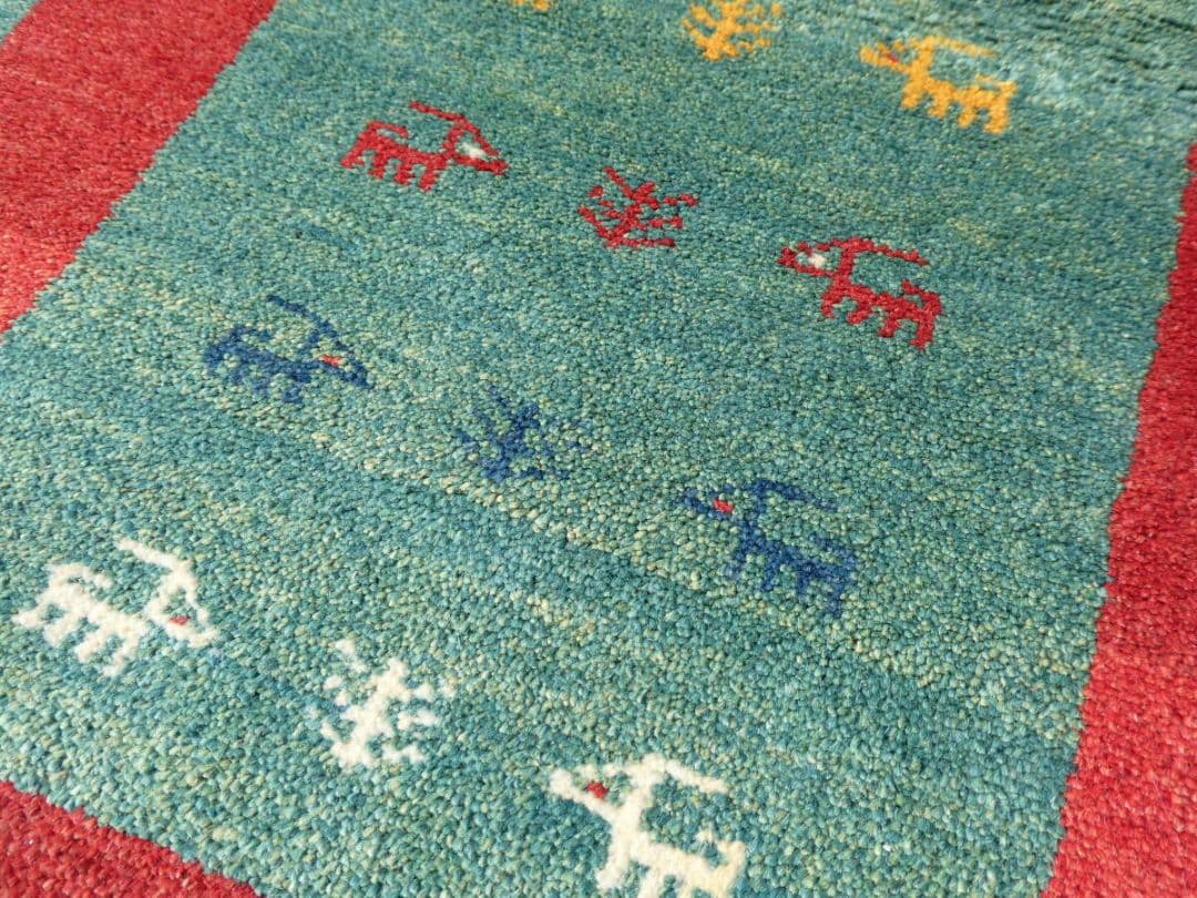 ⭐️タイムセール⭐️　119×80cm　ギャッベ　ペルシャ絨毯　イラン産　手織り