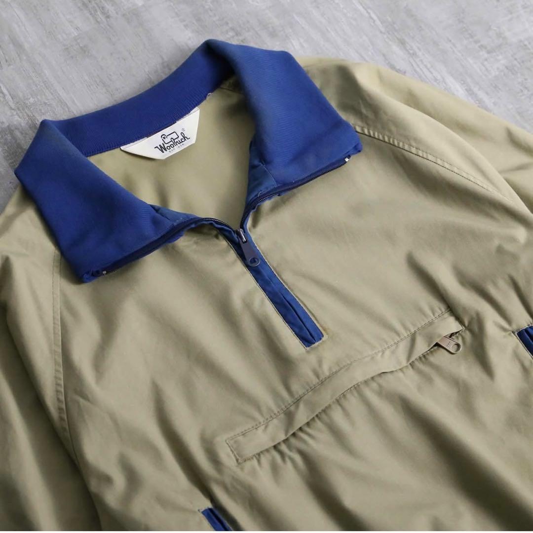 ジャケット・アウター 1970-80s woolrich half zip cotton pull