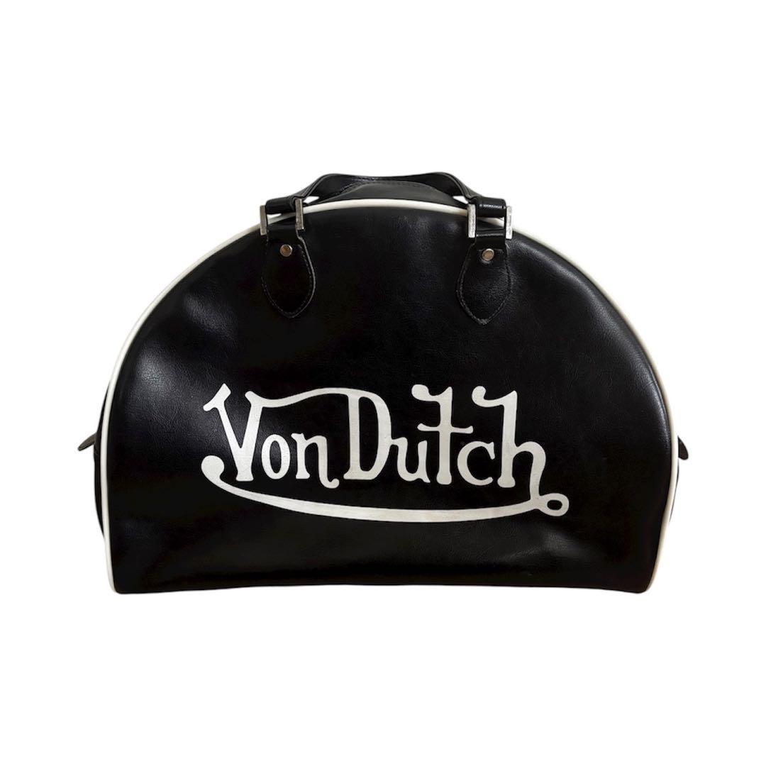 【Von Dutch】 ボストンバック　白　黒
